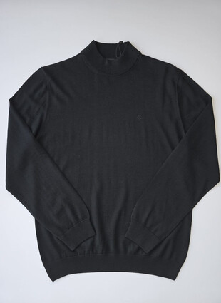 Джемпер с воротом стойка от ENRICO CERINI из 100% шерсти