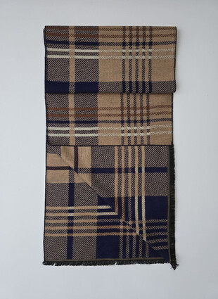 Шарф мужской с шелком от BAZETTI