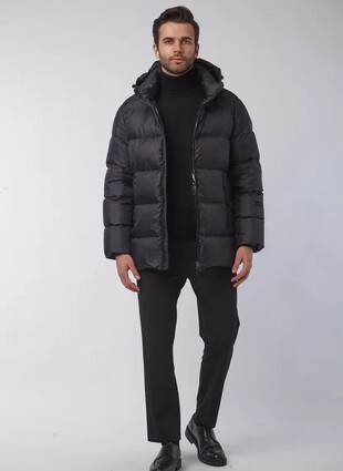 Мужской пуховик со съемным копюшоном Igor Plaxa