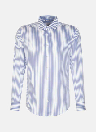 Приталенная сорочка с длинным рукавом от Seidensticker