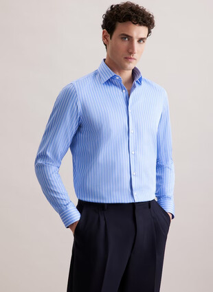 Сорочка прямого кроя с длинным рукавом от Seidensticker сатинового плетения