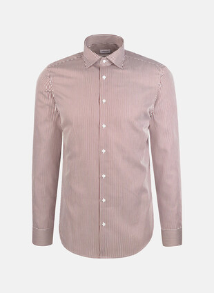 Приталенная сорочка с длинныйм рукавом от Seidensticker