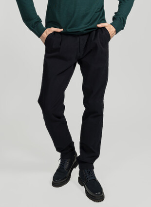 Хлопковые слаксы от Enrico Cerini с модалом